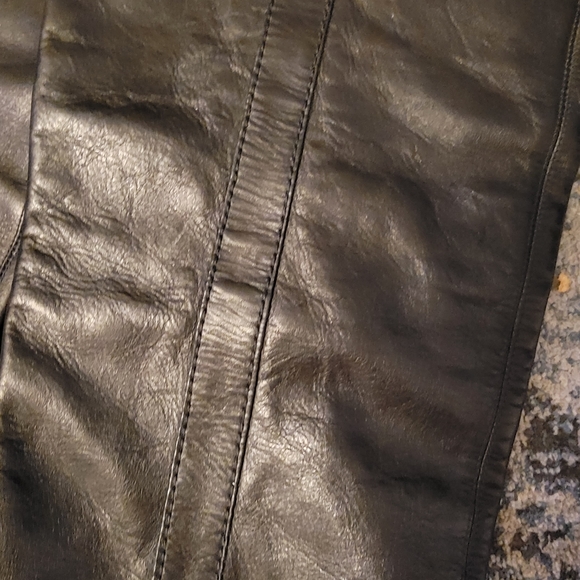 KNEE HIGH NAPA LEATHER MARCIANO HEEL BOOTS - Picture 7 of 9